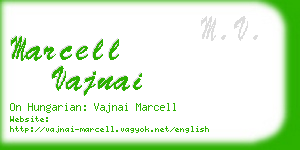 marcell vajnai business card